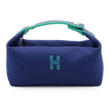 Load image into Gallery viewer, HERMES Brid a Black Navy/Green Canvas Size PM
