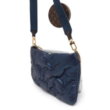 将图像加载到图库查看器中，LOUIS VUITTON Maxi Multi-Pochette Accessoires Navy/SilverM21057 Recycled MetallicNylon
