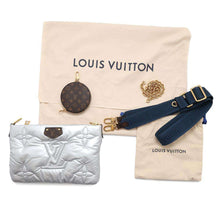 将图像加载到图库查看器中，LOUIS VUITTON Maxi Multi-Pochette Accessoires Navy/SilverM21057 Recycled MetallicNylon
