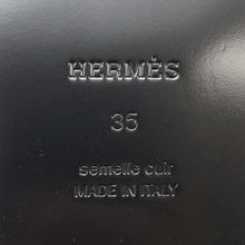 将图像加载到图库查看器中，HERMES Kelsey short boots Black Calf Leather Size 35
