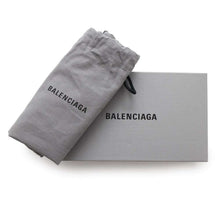 将图像加载到图库查看器中，BALENCIAGA Crash Continental Wallet Zip Around Long Cloth Silver766447 Calf Leather
