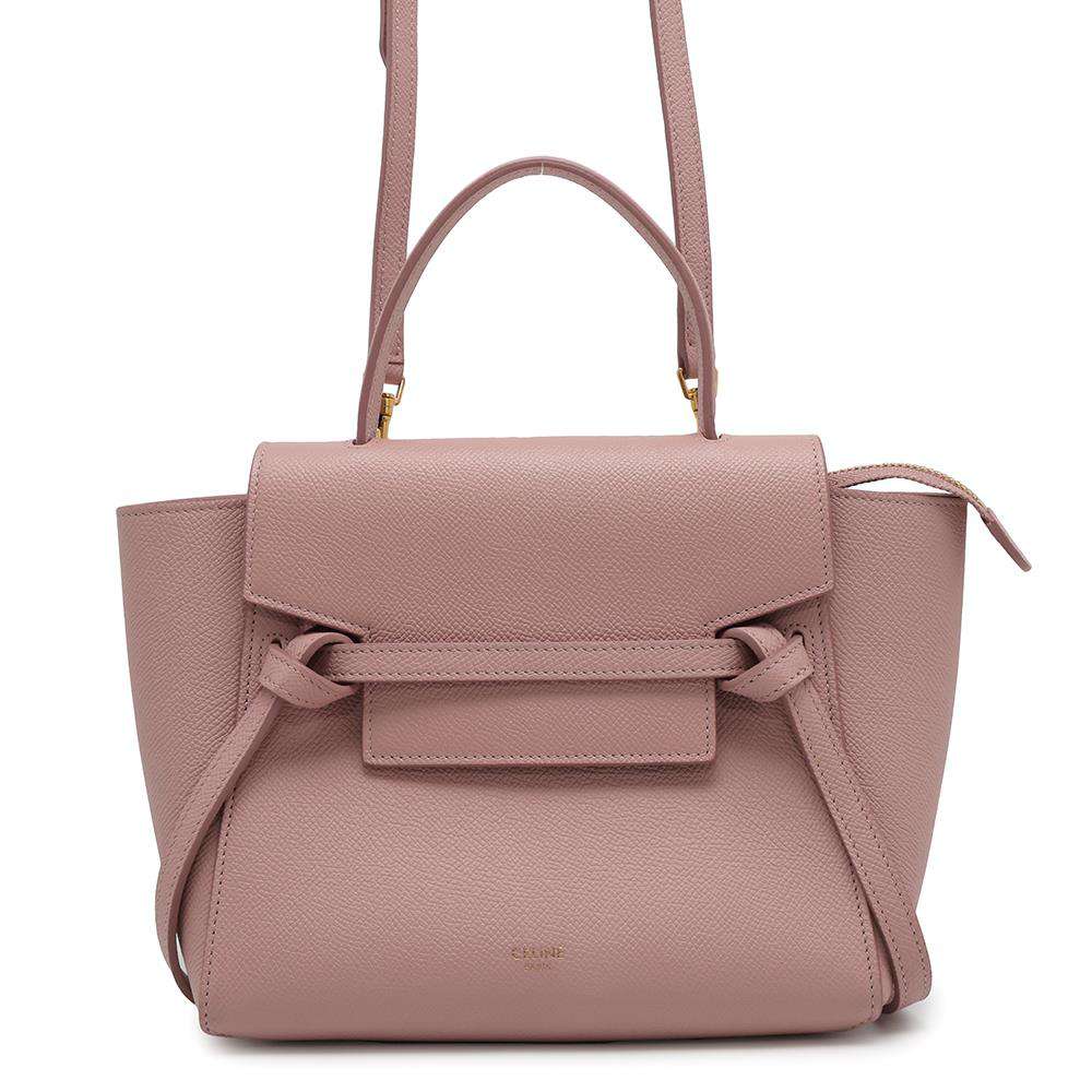 CELINE Belt bag Pink189003 Leather Size Nano