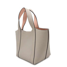 将图像加载到图库查看器中，MOYNAT Moynat Duo Tote Bag Gray/PinkC20138 Leather Size BB
