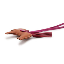 Load image into Gallery viewer, HERMES Rodeo PM Bag Charm Gold/Rose Purple/Ruby Lambskin Size PM
