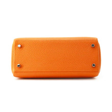 将图像加载到图库查看器中，HERMES Kelly Retourne Orange Togo Leather Size 25
