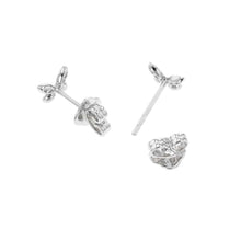 将图像加载到图库查看器中，GRAFF Pave Butterfly Diamond Petit Stud EarringsRGE1563 18K White Gold
