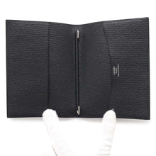 将图像加载到图库查看器中，HERMES Agenda Cover Black Chevre Myzore Goatskin Size GM
