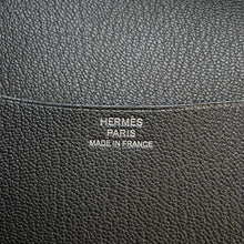 将图像加载到图库查看器中，HERMES Agenda Cover Black Chevre Myzore Goatskin Size GM
