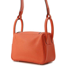 Load image into Gallery viewer, HERMES Lindy Orange Field Taurillon Clemence Size Mini
