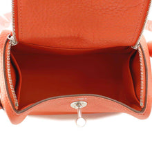 Load image into Gallery viewer, HERMES Lindy Orange Field Taurillon Clemence Size Mini
