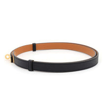 将图像加载到图库查看器中，HERMES Kelly belt Black Epsom
