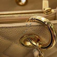 Load image into Gallery viewer, CHANEL CC Logo Matelasse GST BeigeA50995 Caviar Leather
