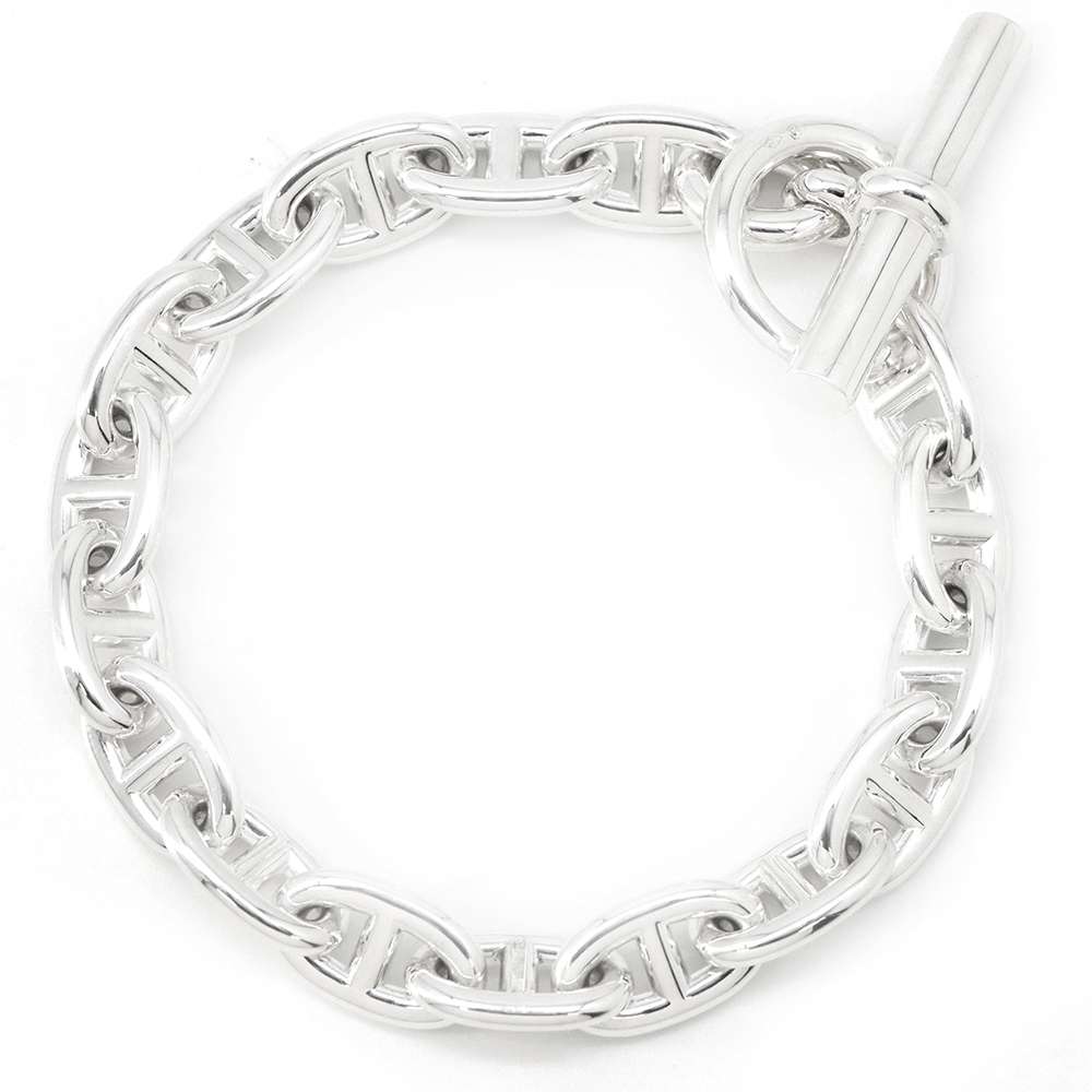 HERMES Chaine d'Ancre Bracelet 17 frames Size MM SV925