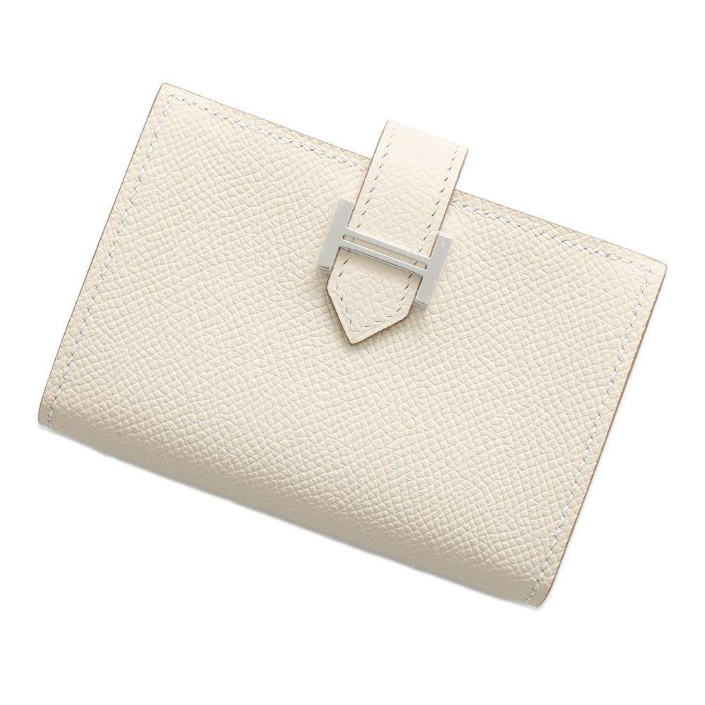 HERMES Bearn Card Case Craie Epsom Size Mini