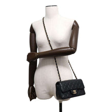 Load image into Gallery viewer, CHANEL Matelasse ChainShoulder Bag BlackA69900 Lambskin Size 20
