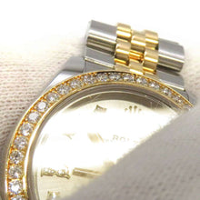 将图像加载到图库查看器中，ROLEX Datejust W28mm Stainless Steel K18YG Silver/9P Star Diamond/IX Diamond Dial279383RBR
