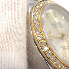 将图像加载到图库查看器中，ROLEX Datejust W28mm Stainless Steel K18YG Silver/9P Star Diamond/IX Diamond Dial279383RBR
