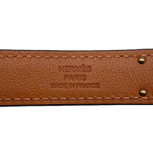 将图像加载到图库查看器中，HERMES Kelly belt Black Epsom
