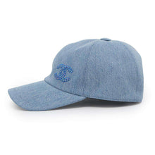 Load image into Gallery viewer, CHANEL CC Logo Baseball Cap BlueAA9865 Cotton100%
