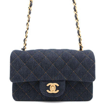 Load image into Gallery viewer, CHANEL Mini Matelasse ChainShoulder Bag BlueA69900 Denim Size 20
