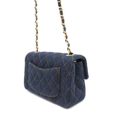 将图像加载到图库查看器中，CHANEL Mini Matelasse ChainShoulder Bag BlueA69900 Denim Size 20
