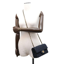 Load image into Gallery viewer, CHANEL Mini Matelasse ChainShoulder Bag BlueA69900 Denim Size 20
