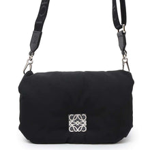 Load image into Gallery viewer, LOEWE Goya Puffer Shoulder Bag BlackA896W56X02 Nylon Size Mini
