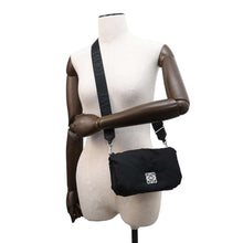 Load image into Gallery viewer, LOEWE Goya Puffer Shoulder Bag BlackA896W56X02 Nylon Size Mini
