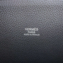 将图像加载到图库查看器中，HERMES Bolide 1923 chimeres dragon Black/Blue Lin Togo Leather Velvet Size 45
