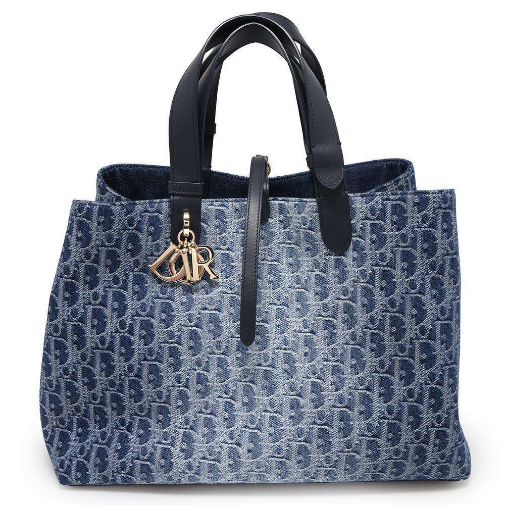 Dior Oblique Tote Bag by Jules BlueM2820ODCE_M49E Denim Size Large