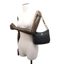 Load image into Gallery viewer, CHANEL Matelasse Hobo Shoulder Bag BlackAS4220 Lambskin
