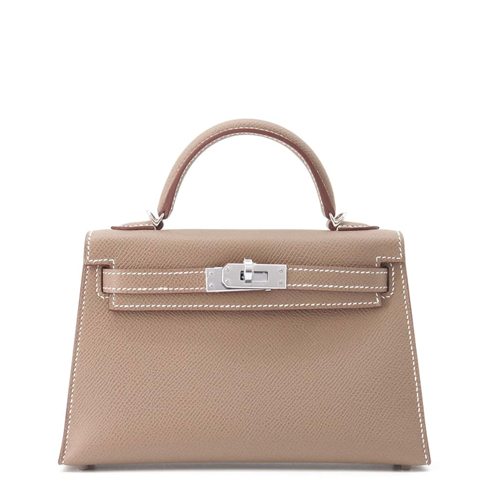 HERMES Mini Kelly Do Etoupe Epsom