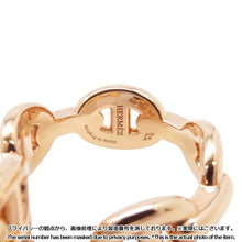 将图像加载到图库查看器中，HERMES Chaine d&#39;Ancre Double Ring Size 50/#10H221611B 18K Pink Gold
