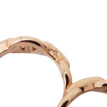 将图像加载到图库查看器中，HERMES Chaine d&#39;Ancre Double Ring Size 50/#10H221611B 18K Pink Gold
