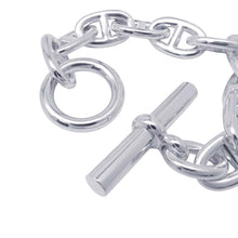 Load image into Gallery viewer, HERMES ★Chaine d&#39;Ancre Bracelet 10 links Size TGM SV925
