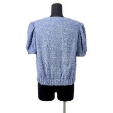 Load image into Gallery viewer, CHANEL Setup Short Sleeve Jacket Size 36 BlueP76682 Tweed
