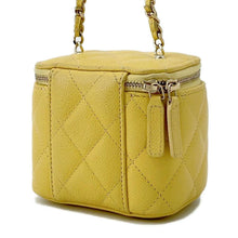 Load image into Gallery viewer, CHANEL Vanity ChainShoulder Bag YellowAP2624 Caviar Leather Size Mini
