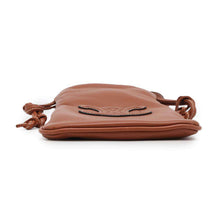 将图像加载到图库查看器中，CELINE Cuir Triomphe Drawstring Mobile Pouch Tan10L163ETK Lambskin
