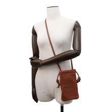 Load image into Gallery viewer, CELINE Cuir Triomphe Drawstring Mobile Pouch Tan10L163ETK Lambskin
