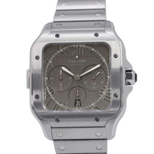 Load image into Gallery viewer, CARTIER Santos de Cartier Watch Japan Limited Edition 220 pieces W43.3mm Stainless Steel Gray DialWSSA0078
