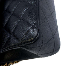 Load image into Gallery viewer, CHANEL Matelasse Double Flap ChainShoulder Bag BlackA01112 Caviar Leather Size 25
