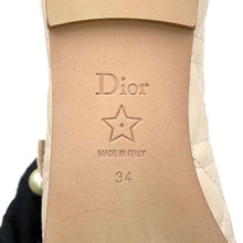 将图像加载到图库查看器中，Dior Dior Ballerina Pearl PinkKDB860CQC Calf Leather Pearl Size 34
