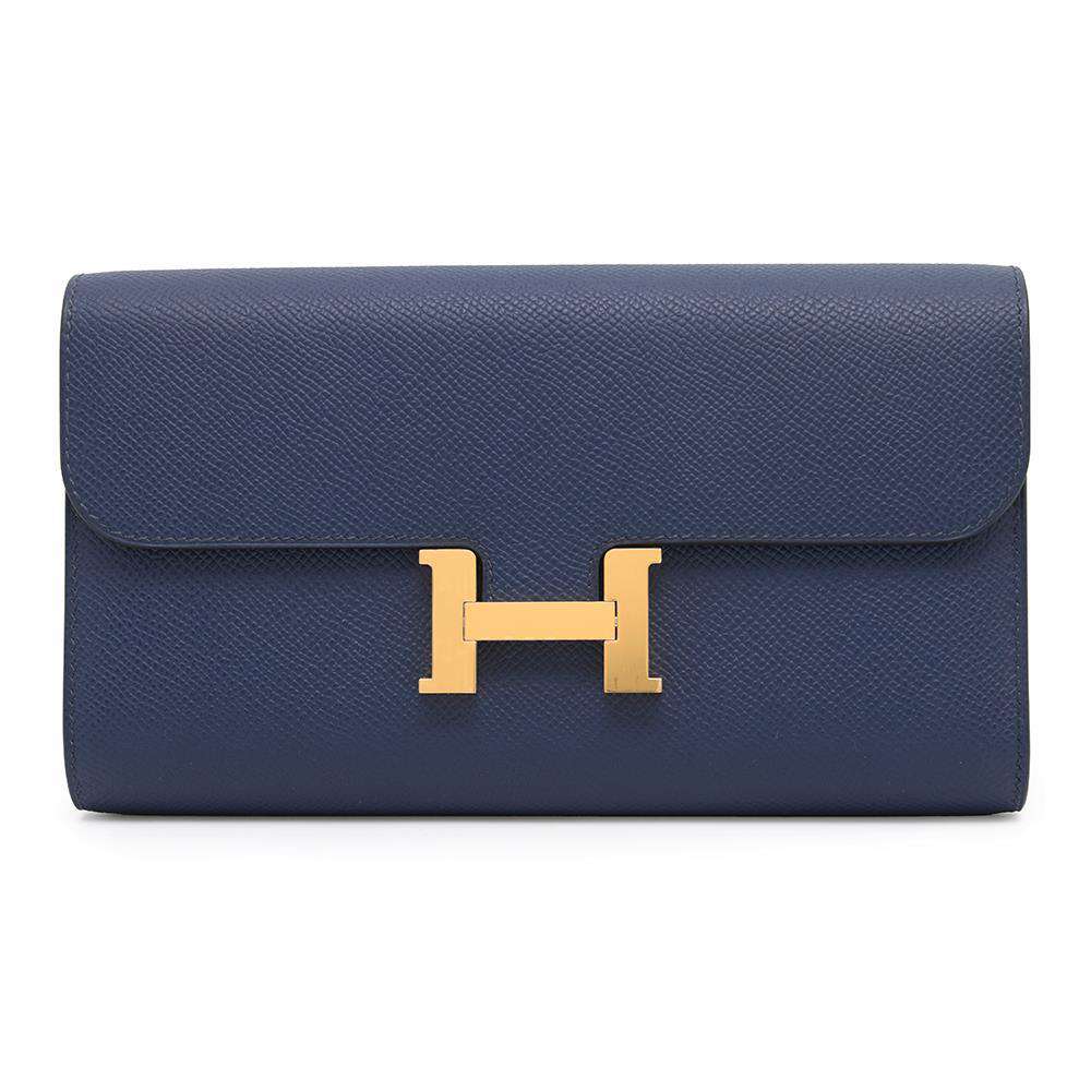 HERMES Constance to Go Blue Indigo Epsom