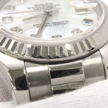 将图像加载到图库查看器中，ROLEX Datejust Matsuzakaya 400th Anniversary Model W26mm 18K White Gold WhiteMother of Pearl/9PD/1PSapphire Dial179179NG
