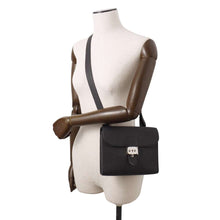 Load image into Gallery viewer, HERMES Sac A Depeches Shoulder Bag Black Togo Leather Size 21
