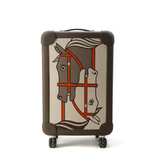 将图像加载到图库查看器中，HERMES Rolling Mobility Suitcase Steeple Etain Toile H・Plume Taurillon・Legat
