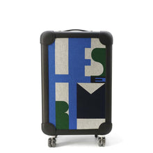 将图像加载到图库查看器中，HERMES Rolling Mobility Suitcase Black/Multicolor Toile H・Plume Taurillon・Legat
