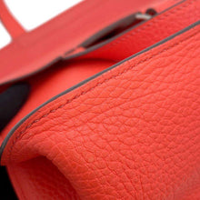 将图像加载到图库查看器中，HERMES Halzan Rose texas Taurillon Clemence Size 25
