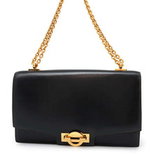 将图像加载到图库查看器中，HERMES Ring Do Shoulder Bag Black Box Calf Leather
