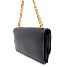 将图像加载到图库查看器中，HERMES Ring Do Shoulder Bag Black Box Calf Leather
